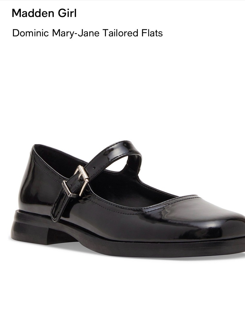 Madden Girl Women's Dominic Mary-Jane Tailored Flats size 6.5 new in box - Picture 2 of 16